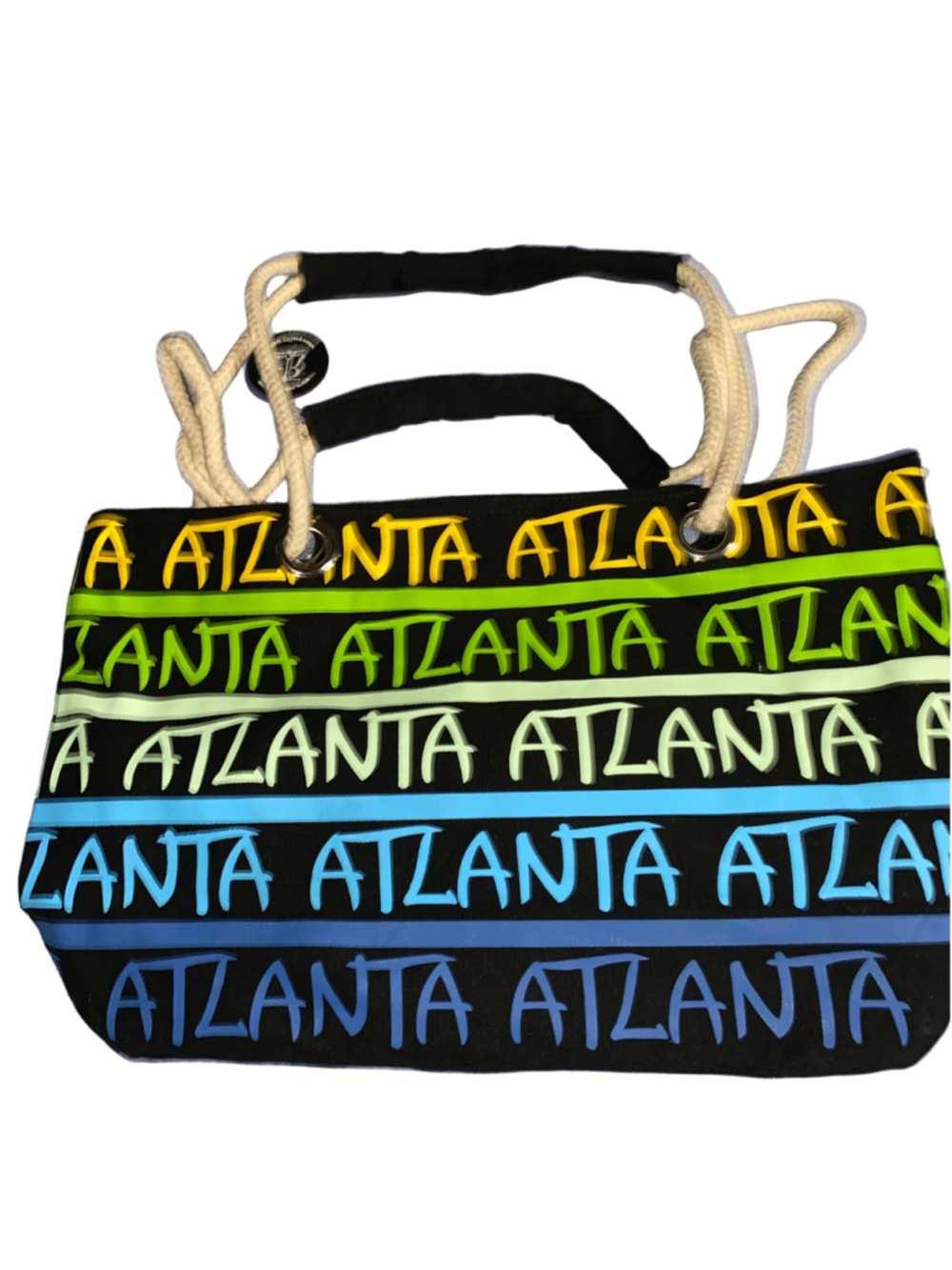 Women's Robin Ruth Atlanta Tote Bag One Size Black Multi-color NWT